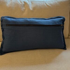 Serena & Lily Blue Throw Pillow With Zipper